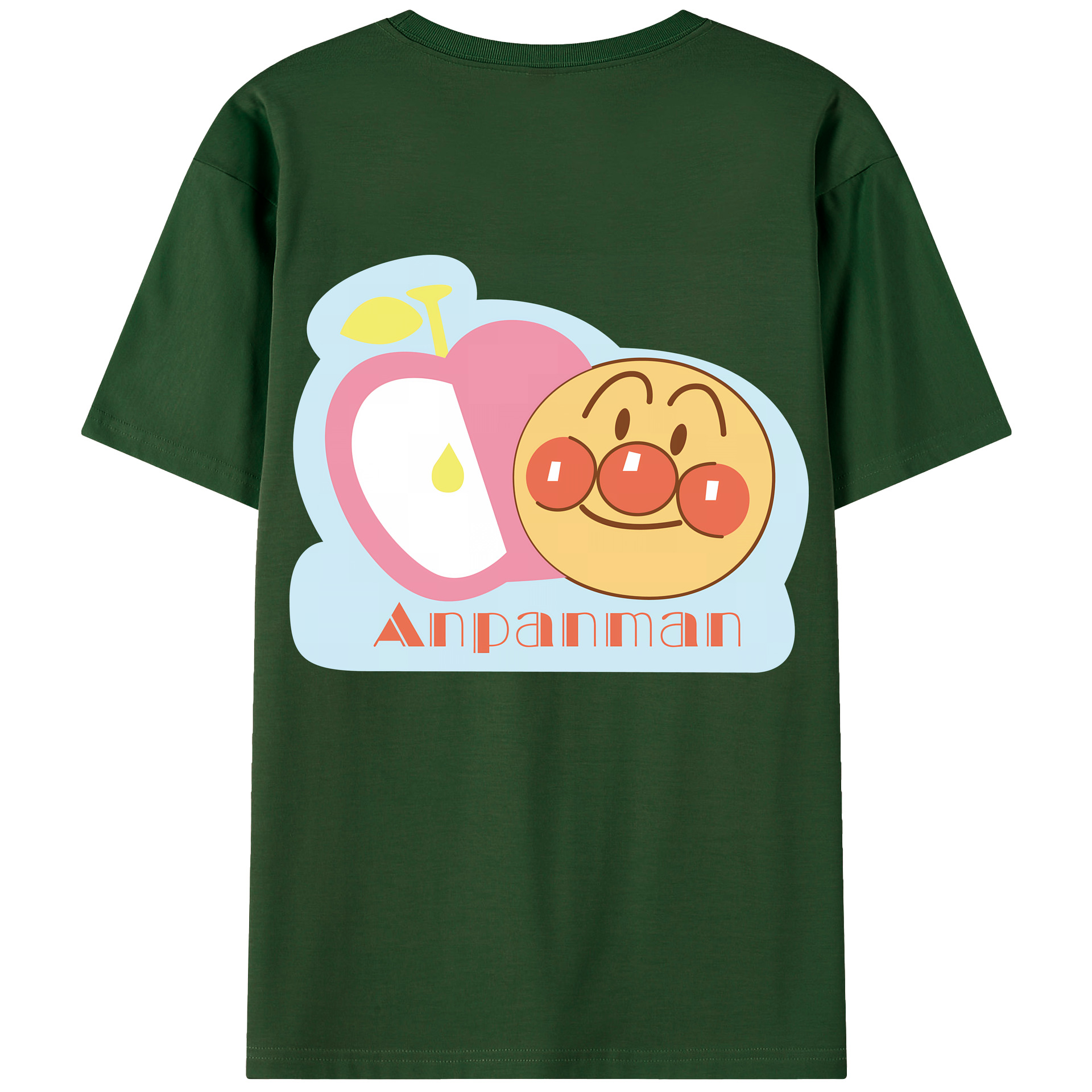 （画像用） アンパンマン Anpanman 綿100％半袖Tシャツ（背面プリント）